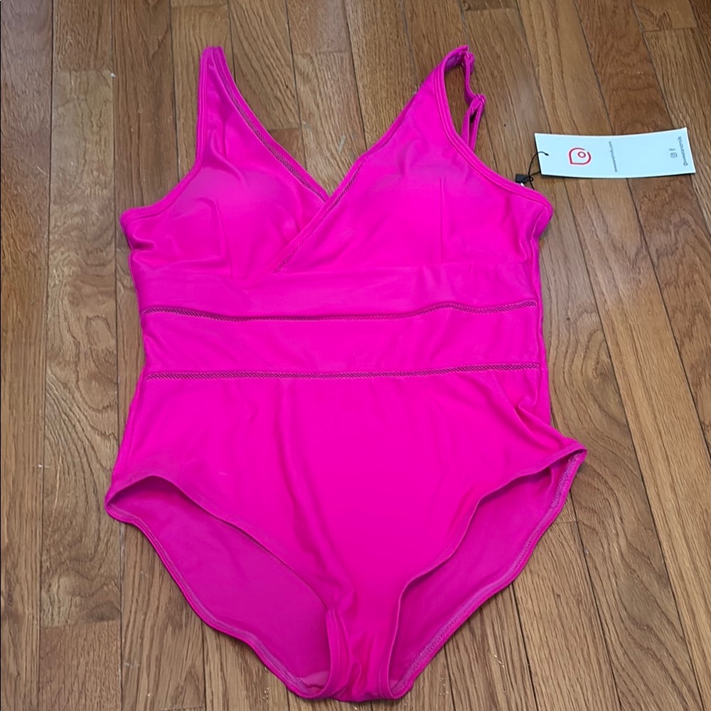 Pink Nursing One Piece Swimsuit